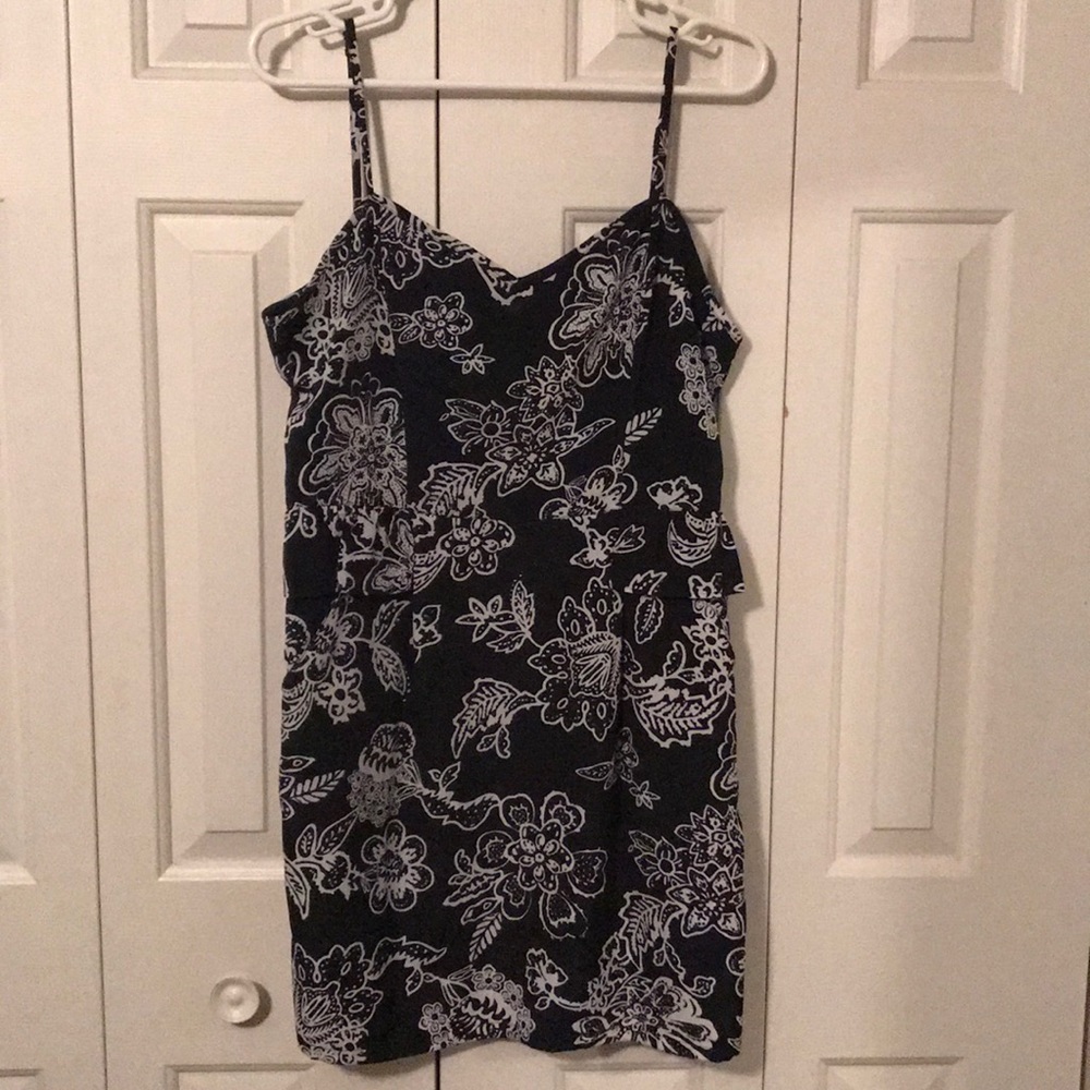Black flower dress